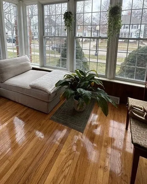Sunroom after cleaning